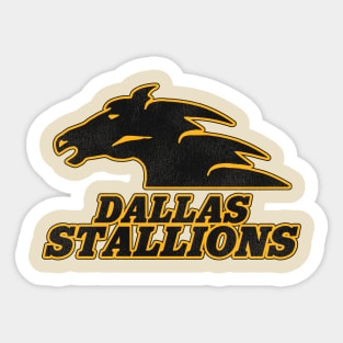 Defunct Dallas Stallions Roller Hockey Sticker